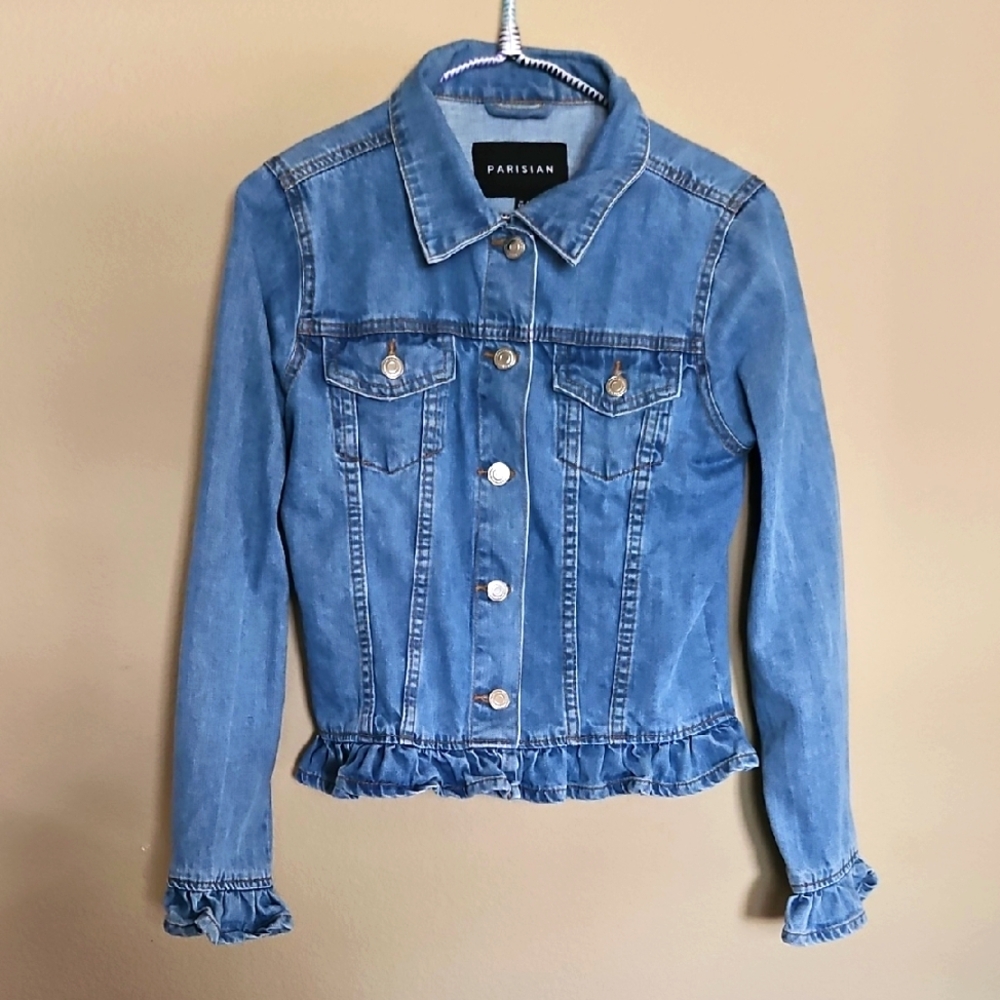 Peplum Jean Jacket